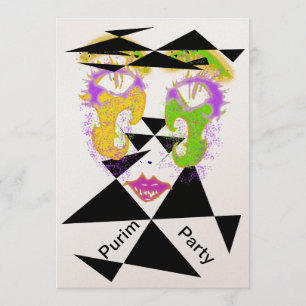 Fête de Purim Invitations de style Abstrait