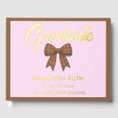 Fête de remise des diplômes avec nœud en vichy mar (Recto)