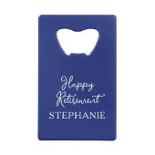 Fête de retraite élégante bleu marine (Dos)