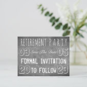 Fête de retraite personnalisée, carte de sauvegard (Debout devant)