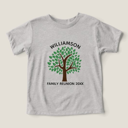 Fête de réunion personnalisée de l'arborescence fa (Design Recto)