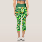 Fête De Saint Patrick Motif Capri Leggings (Verso)