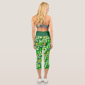 Fête De Saint Patrick Motif Capri Leggings (Verso)