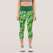 Fête De Saint Patrick Motif Capri Leggings (Recto)