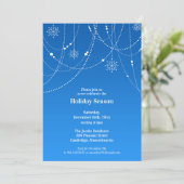 Fête de Saison Blue Invitation (Debout devant)