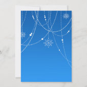 Fête de Saison Blue Invitation (Dos)