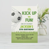 Fête de soccer Anniversaire Invitation (Debout devant)