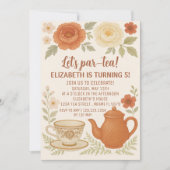 Fête de thé Fairytale Invitation d'anniversaire (Devant)