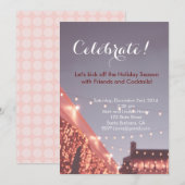 Fête de vacances, Bachelorette, invitation de fête (Devant / Derrière)