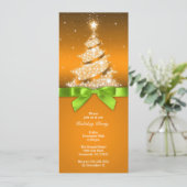 Fête de vacances Elégante Invitation dorée (Debout devant)