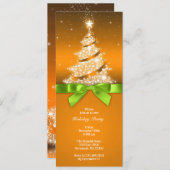 Fête de vacances Elégante Invitation dorée (Devant / Derrière)