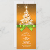 Fête de vacances Elégante Invitation dorée (Devant)