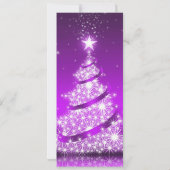 Fête de vacances Elégante Purple Invitation (Dos)