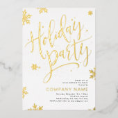 Fête de vacances en calligraphie manuscrite dorée (Recto)