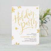 Fête de vacances en calligraphie manuscrite dorée (Debout devant)