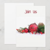 ***FÊTE DE VACANCES*** INVITATIONS POUR NOËL (Devant / Derrière)
