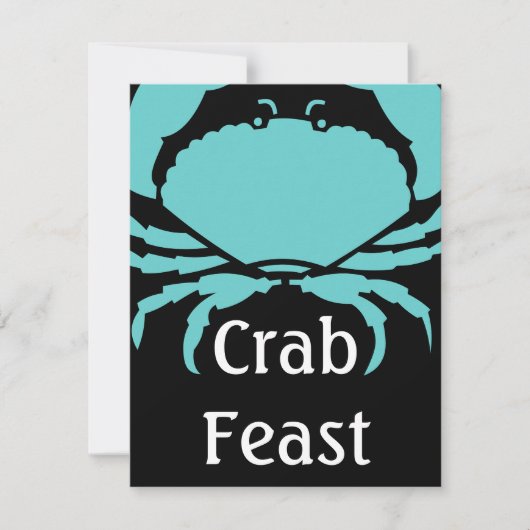 Fête Décontractée du crabe Invitations du Festival (Devant)