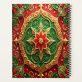 Fête Décorative Rouge Vert (Dos)