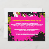 Fête des années 80 ou événement rétro invitations  (Dos)