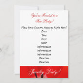 Fête des bijoux ! Invitations Tulipes rouges invit (Dos)