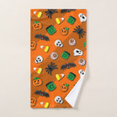 Fête des Candies Éffrayantes d'Halloween (Serviette à main)