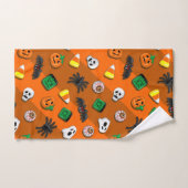 Fête des Candies Éffrayantes d'Halloween (Serviette à main)
