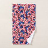 Fête des étoiles et des rayures (Serviette à main)