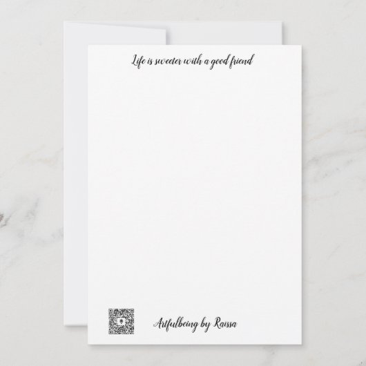 Fête des femmes Carte pour notes plat (Dos)