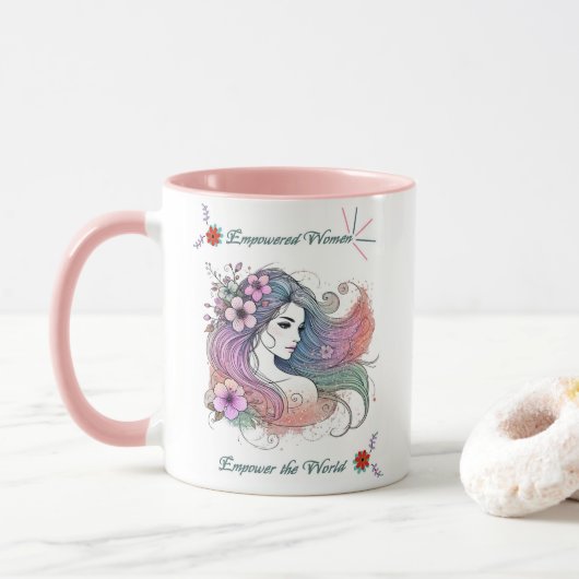 Fête des femmes - Mug à café inspiré (Avec donut)