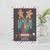 Fête des fêtes de cookie décorative Invitation (Debout devant)