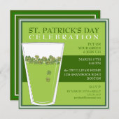Fête des fêtes de la Saint-Patrick Invitation à la (Devant / Derrière)