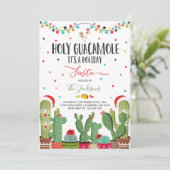 Fête des fêtes de Noël Invitation Saint-Guacamole (Debout devant)