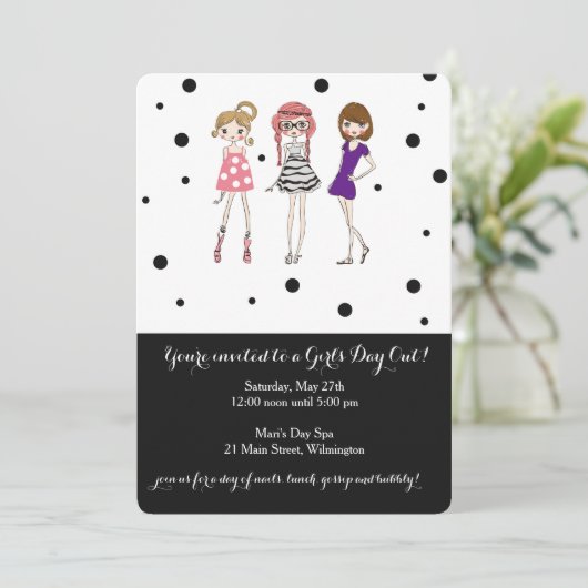 Fête des filles / Bachelorette / Invitation du Gla (Debout devant)