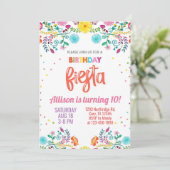 Fête des fleurs florales mexicaines invitation d'a (Debout devant)