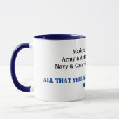 Fête des forces armées crier dehors Mug (Gauche)