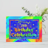 Fête des invitations d'anniversaire de Fireworks (Debout devant)