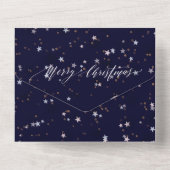 Fête des invitations de Noël de la Marine Bleue mo (Verso)