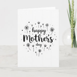 Fête des Mamans Jolie Carte Fleurie