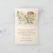 Fête des mariées à thème carte de remerciements (Intérieur)