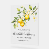 Fête des mariées à thème citron bienvenue (Angle)