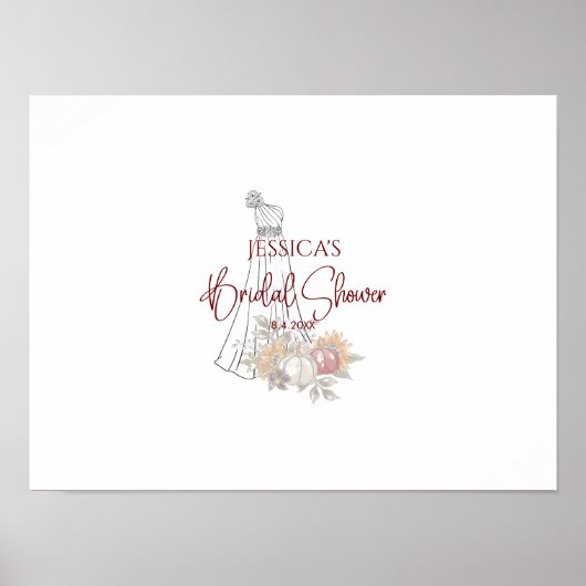 Fête des mariées Automne Script Autre livre d'or (Devant)