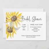 Fête des mariées Automne Tournesol Invitation (Devant)