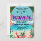 , Fête des mariées Beach Invitation Modèle, , Trop (Devant)