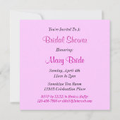 Fête des mariées Black Croix Invitations personnal (Dos)