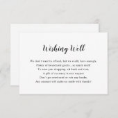 Fête des mariées blanche ou carte de bien d'attent (Devant / Derrière)