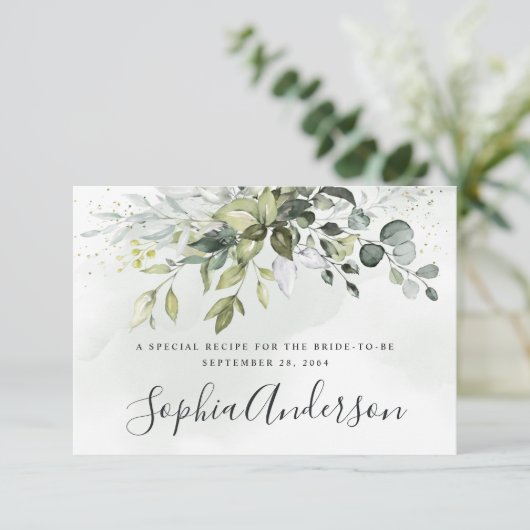 Fête des mariées bleu Dusty Recette Cartes (Debout devant)