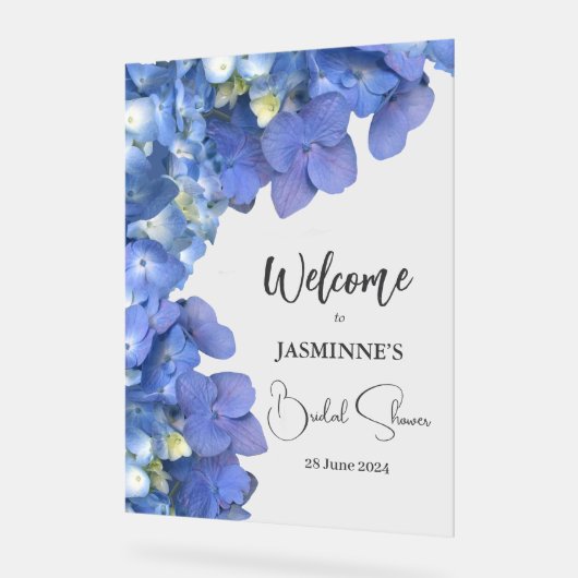 Fête des mariées Blue Hydrangeas Blooms (Angle)