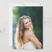 Fête des mariées botanique de romarin Invitation p (Dos)