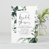 Fête des mariées Botanique de verdure Invitation (Debout devant)