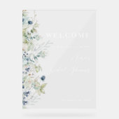 Fête des mariées botanique d'hiver Bienvenue (Recto)